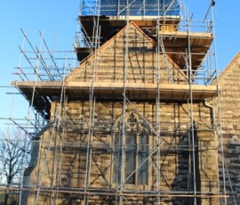scafold-west-wall